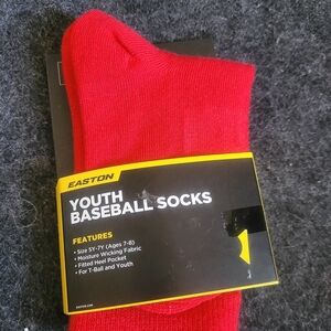 Easton Youth Athletic Socks - Bright Red